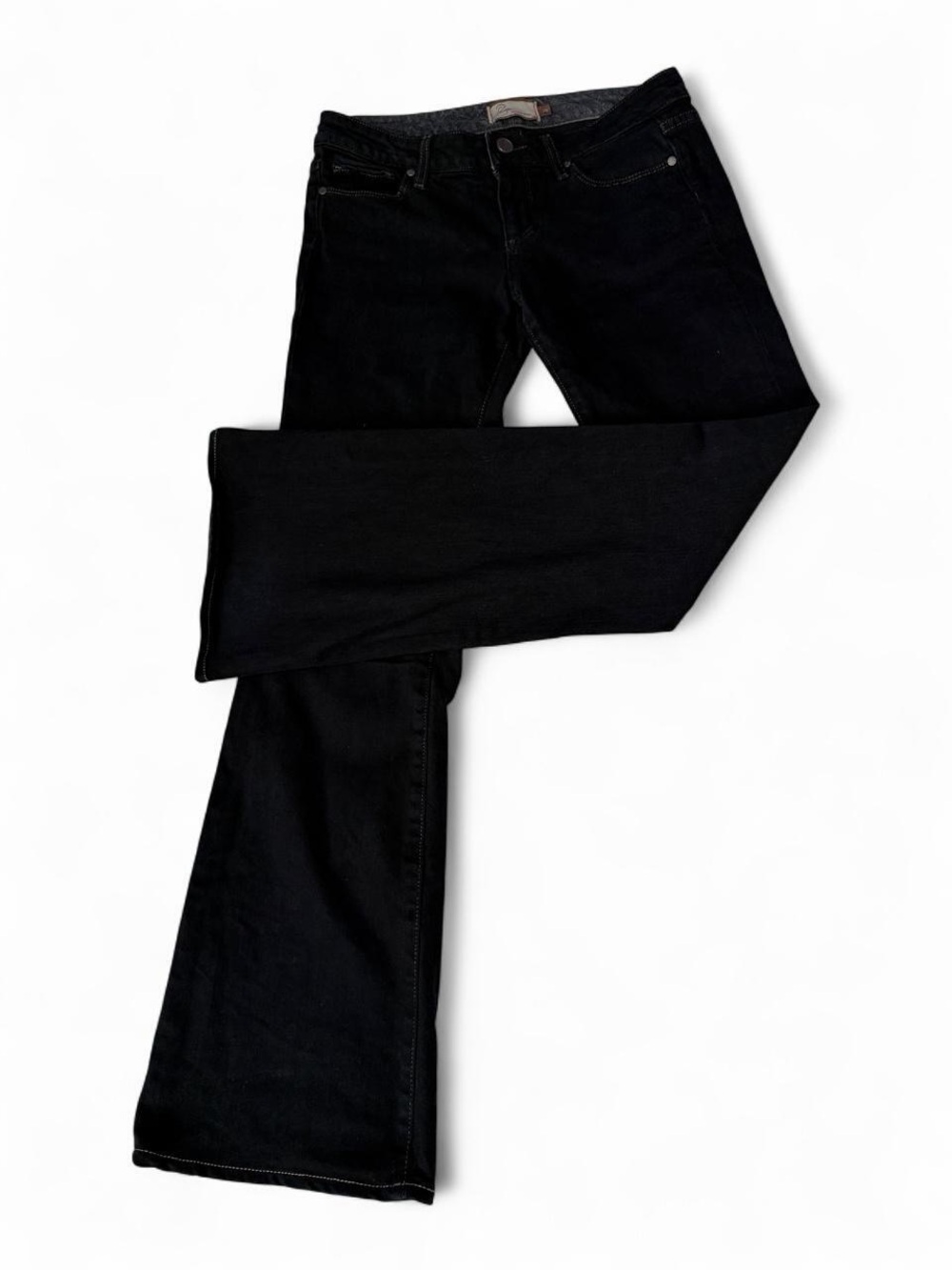 Paige Black Low Rise Bootleg Flare Jeans - Women - Tag Size: 28